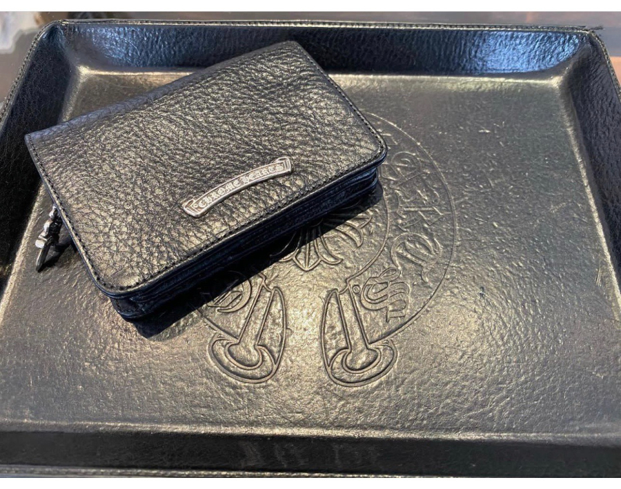 Chrome Hearts Small Scroll Zip Bi-Fold Coin Wallet 크롬하츠 스몰 스크롤 집 바이폴드 코인 월렛 3