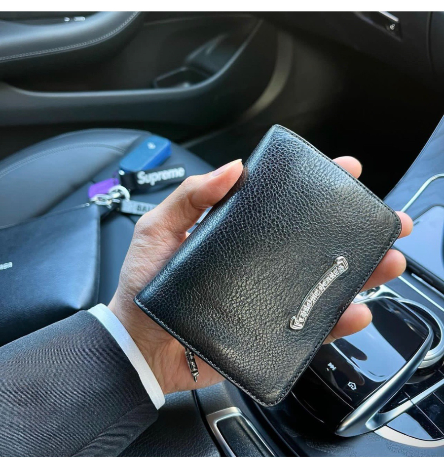 Chrome Hearts Small Scroll Zip Bi-Fold Coin Wallet 크롬하츠 스몰 스크롤 집 바이폴드 코인 월렛 6