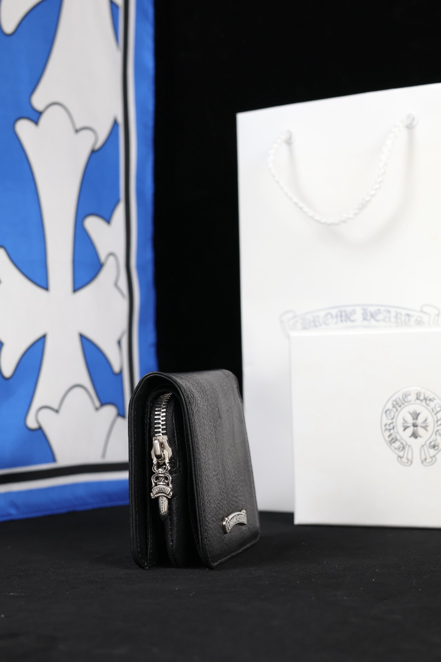 Chrome Hearts Small Scroll Zip Bi-Fold Coin Wallet 크롬하츠 스몰 스크롤 집 바이폴드 코인 월렛 8