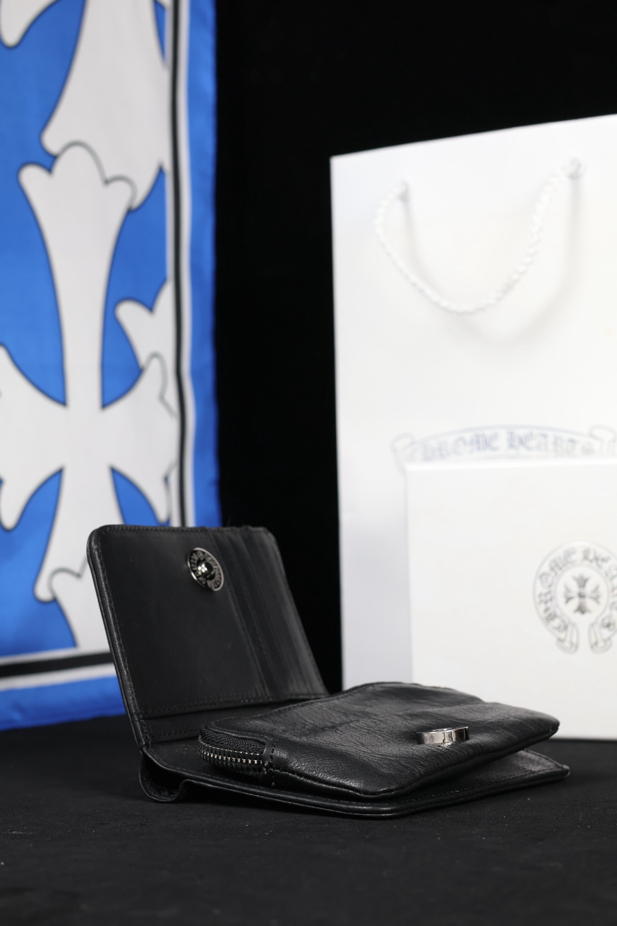 Chrome Hearts Small Scroll Zip Bi-Fold Coin Wallet 크롬하츠 스몰 스크롤 집 바이폴드 코인 월렛 14