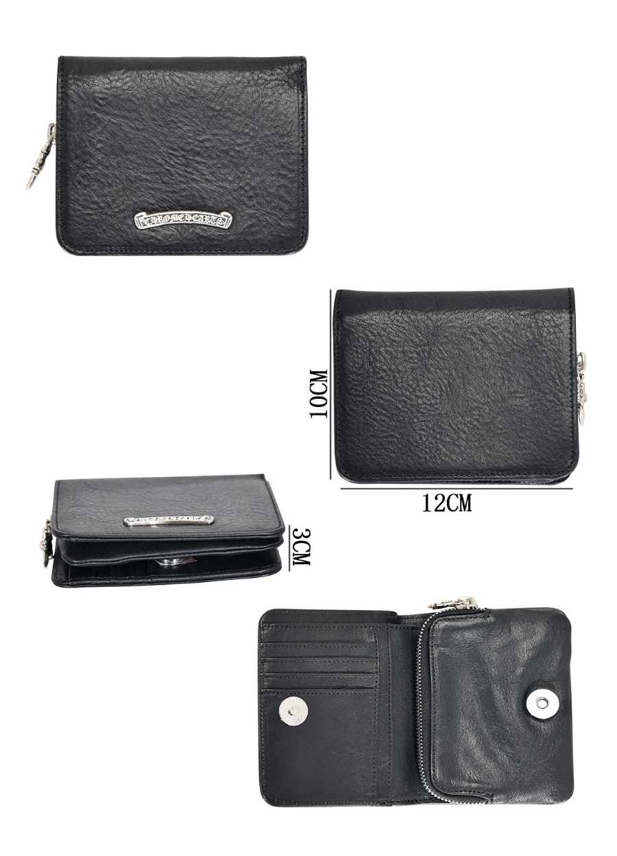 Chrome Hearts Small Scroll Zip Bi-Fold Coin Wallet 크롬하츠 스몰 스크롤 집 바이폴드 코인 월렛 15
