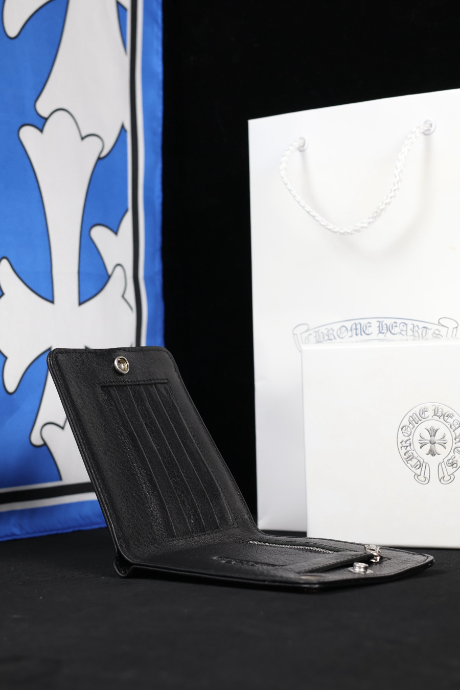 Chrome Hearts Bi-Fold Zip Coin Wallet 크롬하츠 바이폴드 집 코인 월렛 13