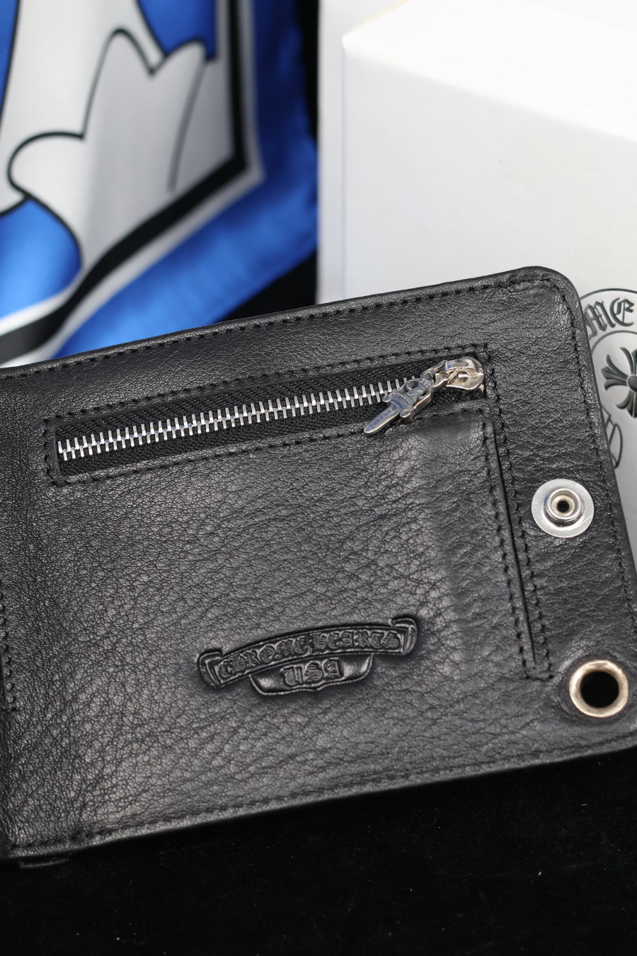 Chrome Hearts Bi-Fold Zip Coin Wallet 크롬하츠 바이폴드 집 코인 월렛 17