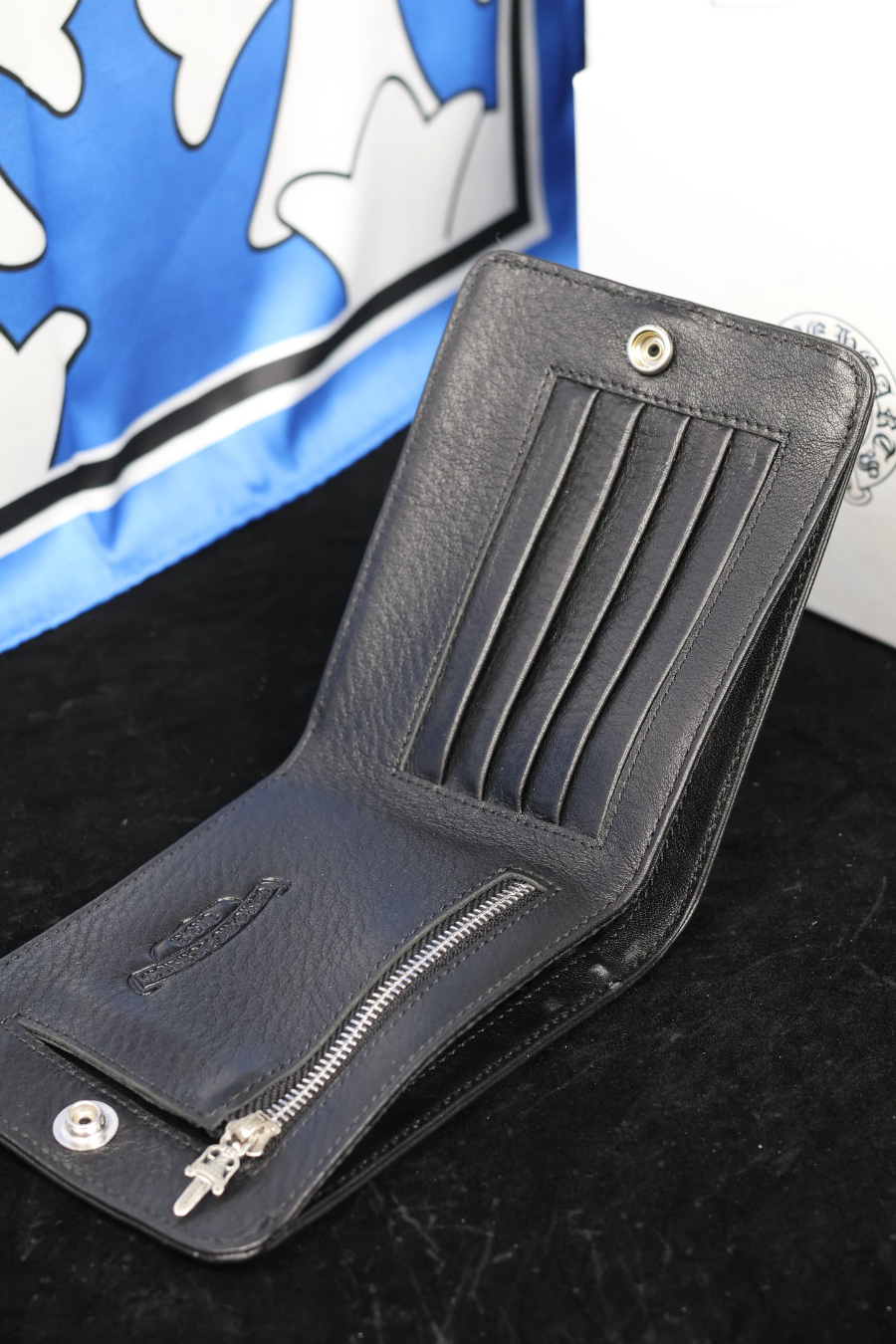 Chrome Hearts Bi-Fold Zip Coin Wallet 크롬하츠 바이폴드 집 코인 월렛 20