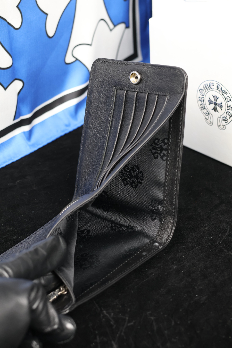 Chrome Hearts Bi-Fold Zip Coin Wallet 크롬하츠 바이폴드 집 코인 월렛 21