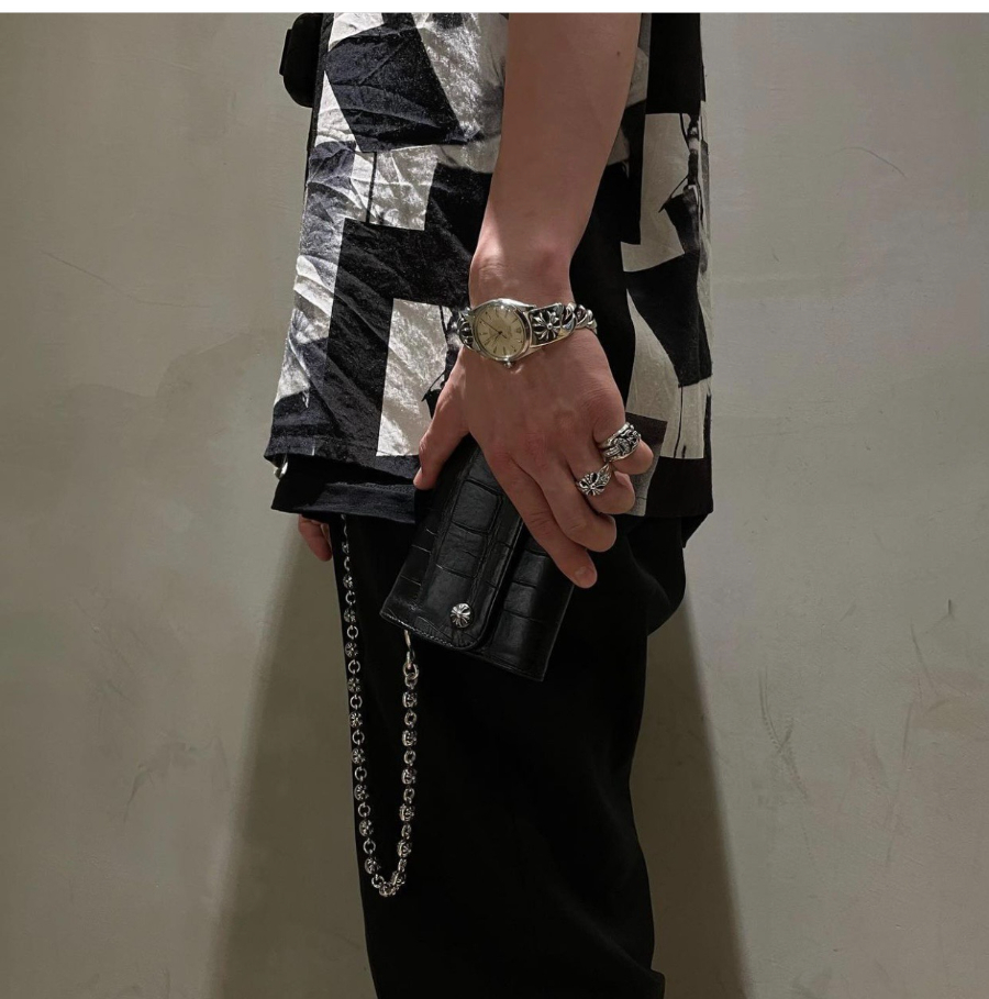 Chrome Hearts Crocodile Trifold Wallet 크롬하츠 크로커다일 트리폴드 장지갑 4
