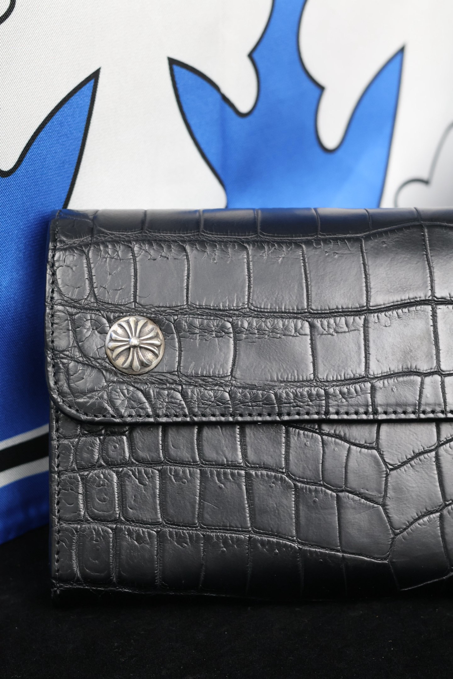 Chrome Hearts Crocodile Trifold Wallet 크롬하츠 크로커다일 트리폴드 장지갑 15