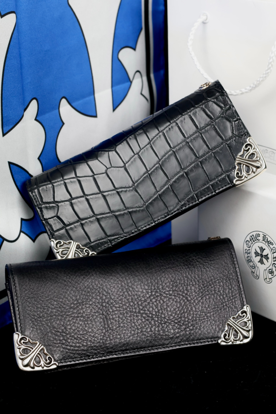 Chrome Hearts Long Wallet with Silver Corner 크롬하츠 실버 코너 장지갑 6