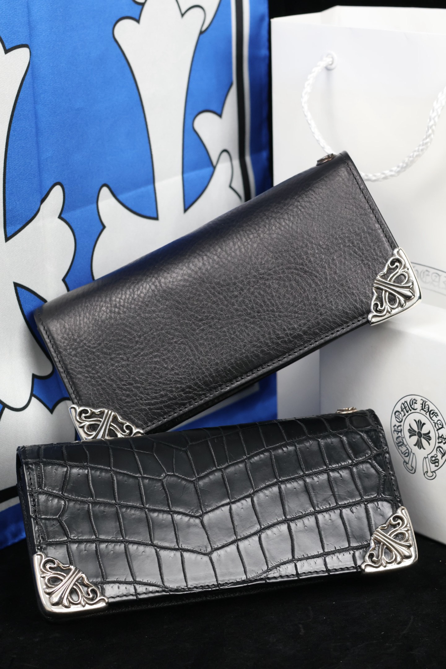 Chrome Hearts Long Wallet with Silver Corner 크롬하츠 실버 코너 장지갑 9