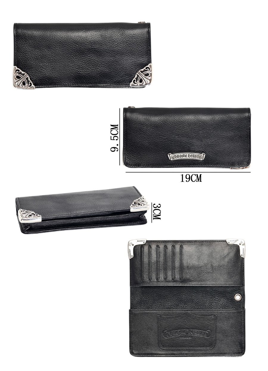 Chrome Hearts Long Wallet with Silver Corner 크롬하츠 실버 코너 장지갑 18
