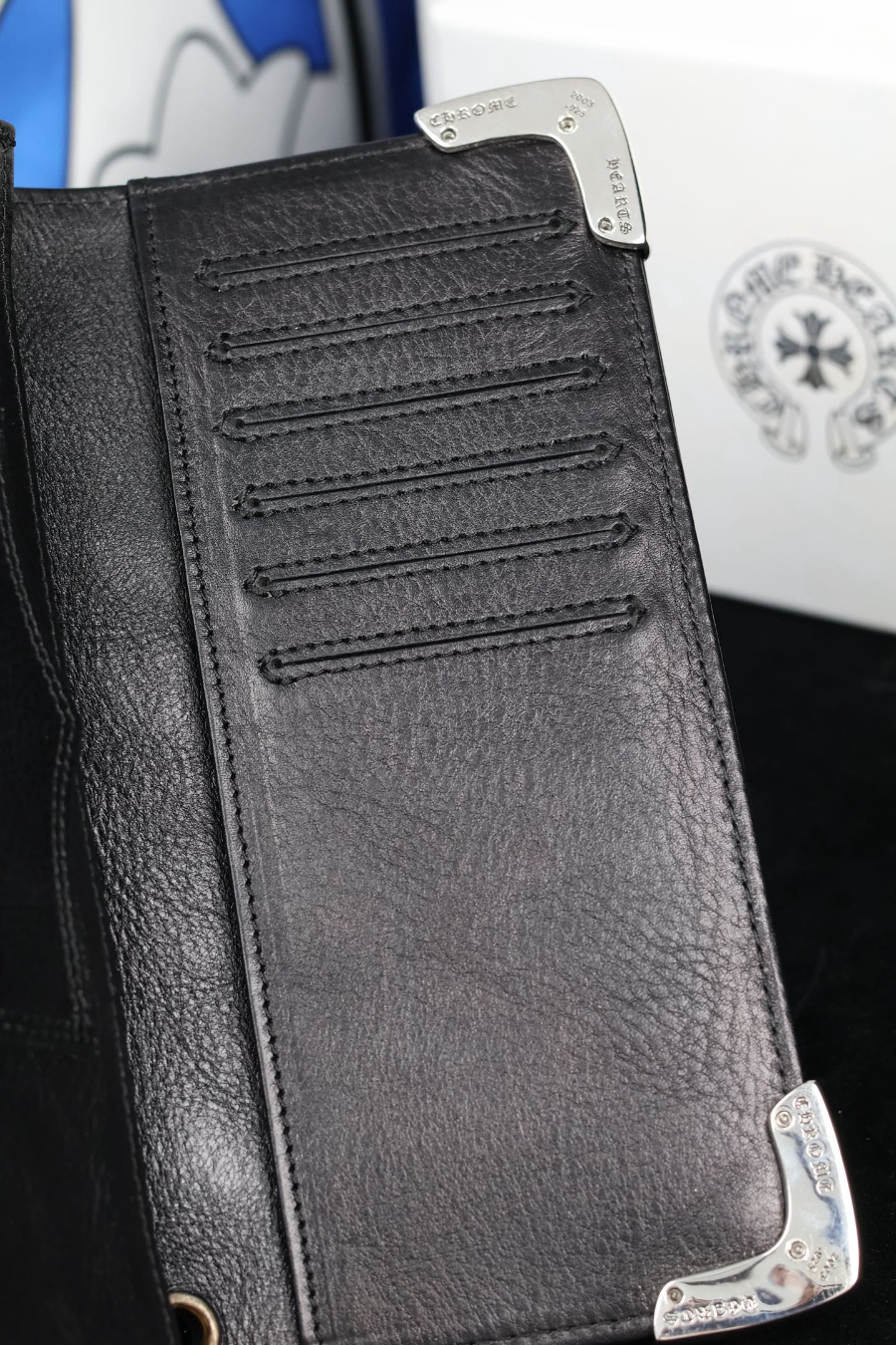 Chrome Hearts Long Wallet with Silver Corner 크롬하츠 실버 코너 장지갑 24