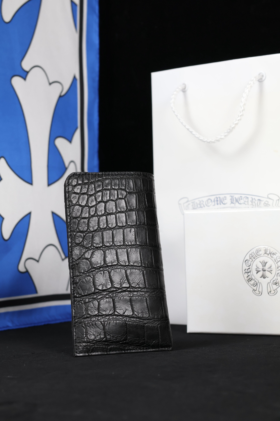 Chrome Hearts Crocodile Leather Phone Sleeve 크롬하츠 크로커다일 가죽 휴대폰 슬리브 (소형) 4