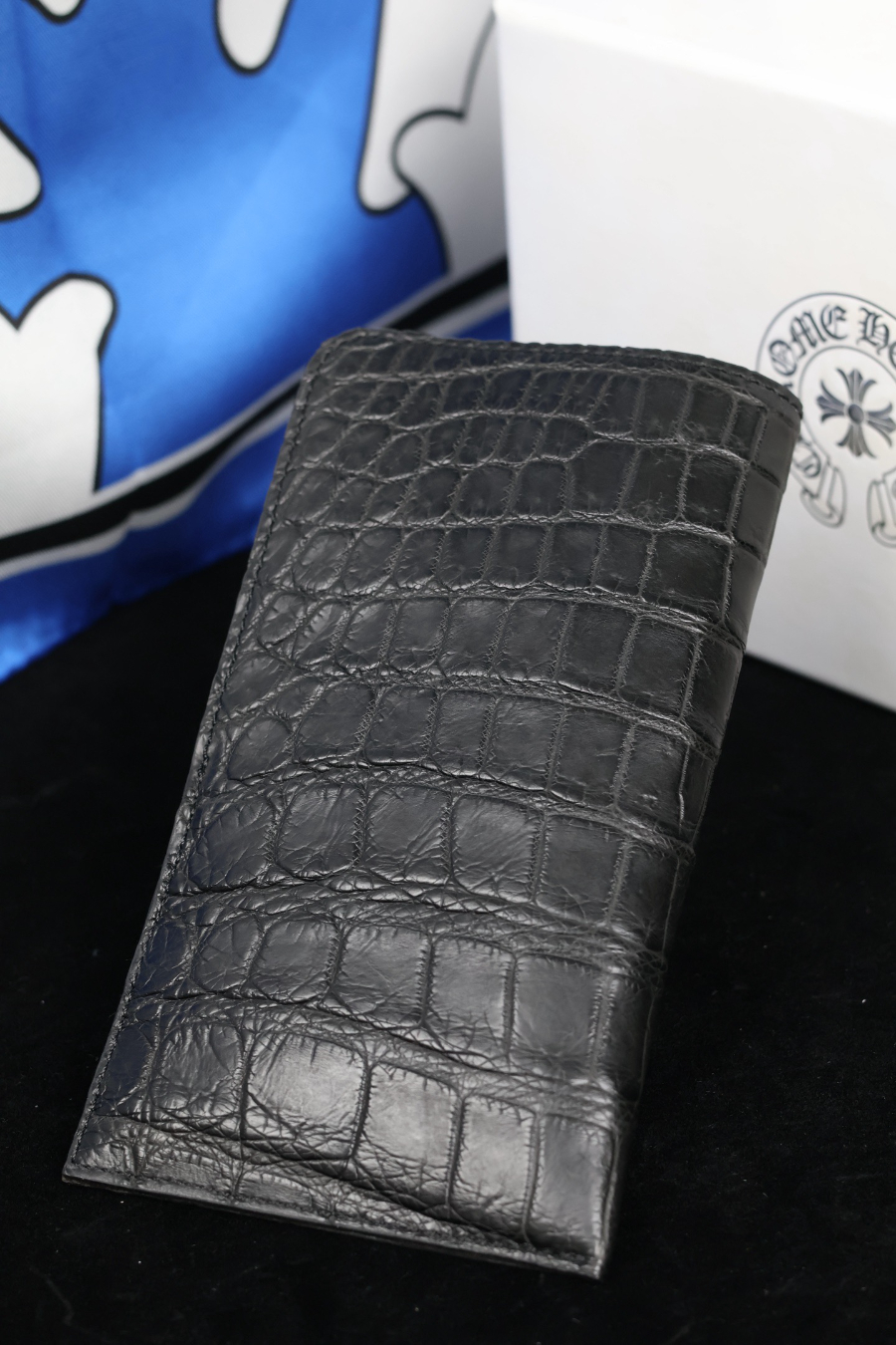 Chrome Hearts Crocodile Leather Phone Sleeve 크롬하츠 크로커다일 가죽 휴대폰 슬리브 (소형) 10