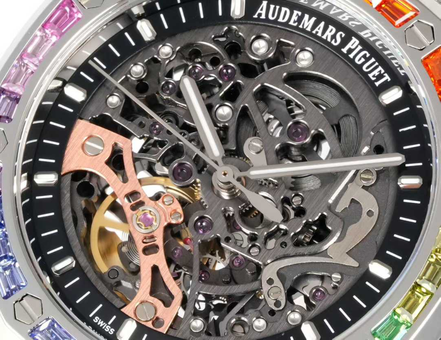 Audemars Piguet Royal Oak Openworked Rainbow 41mm 오데마 피게 로열 오크 오픈워크 레인보우 41mm 실버베젤 6