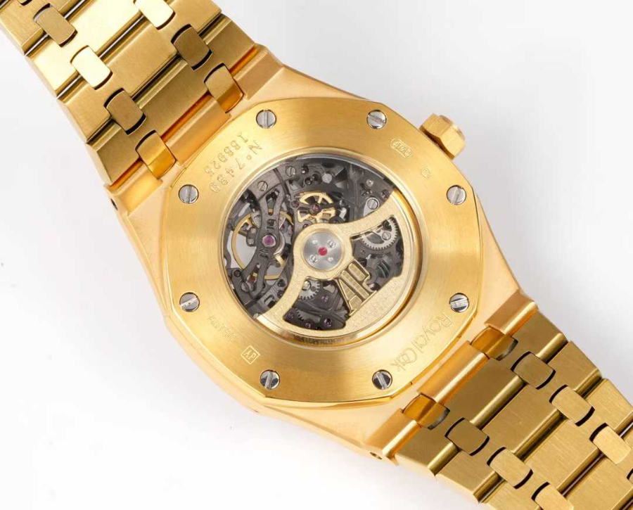 Audemars Piguet Royal Oak Openworked Rainbow 41mm 오데마 피게 로열 오크 오픈워크 레인보우 41mm 골드베젤 9