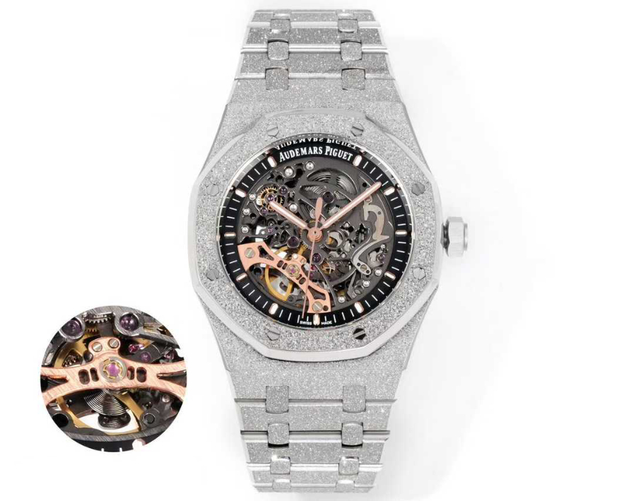 Audemars Piguet Royal Oak Openworked Rainbow 41mm 오데마 피게 로열 오크 오픈워크 레인보우 41mm 실버베젤 2