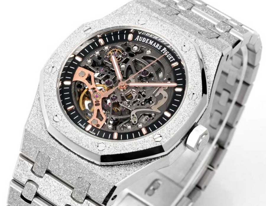 Audemars Piguet Royal Oak Openworked Rainbow 41mm 오데마 피게 로열 오크 오픈워크 레인보우 41mm 실버베젤 4