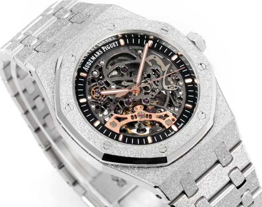 Audemars Piguet Royal Oak Openworked Rainbow 41mm 오데마 피게 로열 오크 오픈워크 레인보우 41mm 실버베젤 5