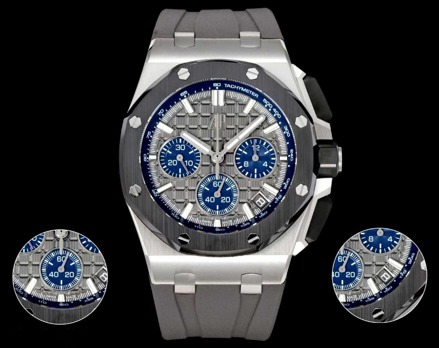 Audemars Piguet Royal Oak Offshore Chronograph 43mm Titanium 오데마 피게 로열 오크 오프쇼어 크로노그래프 43mm 티타늄 그레이다이얼 3