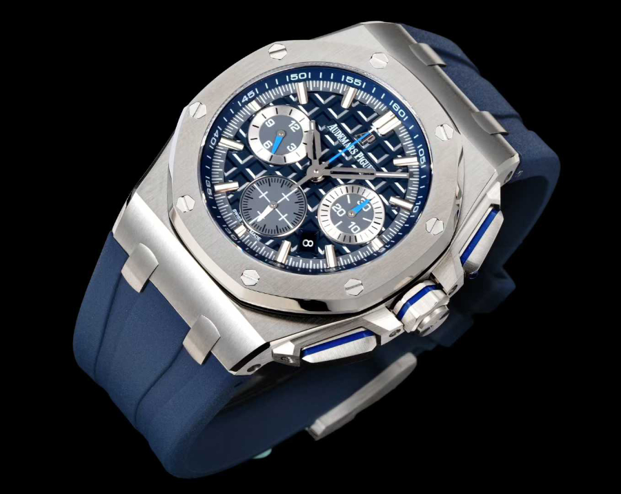 Audemars Piguet Royal Oak Offshore Chronograph 43mm Titanium 오데마 피게 로열 오크 오프쇼어 크로노그래프 43mm 티타늄 블루다이얼 4