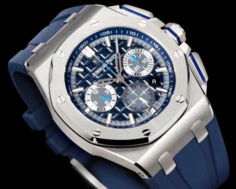Audemars Piguet Royal Oak Offshore Chronograph 43mm Titanium 오데마 피게 로열 오크 오프쇼어 크로노그래프 43mm 티타늄 블루다이얼 5
