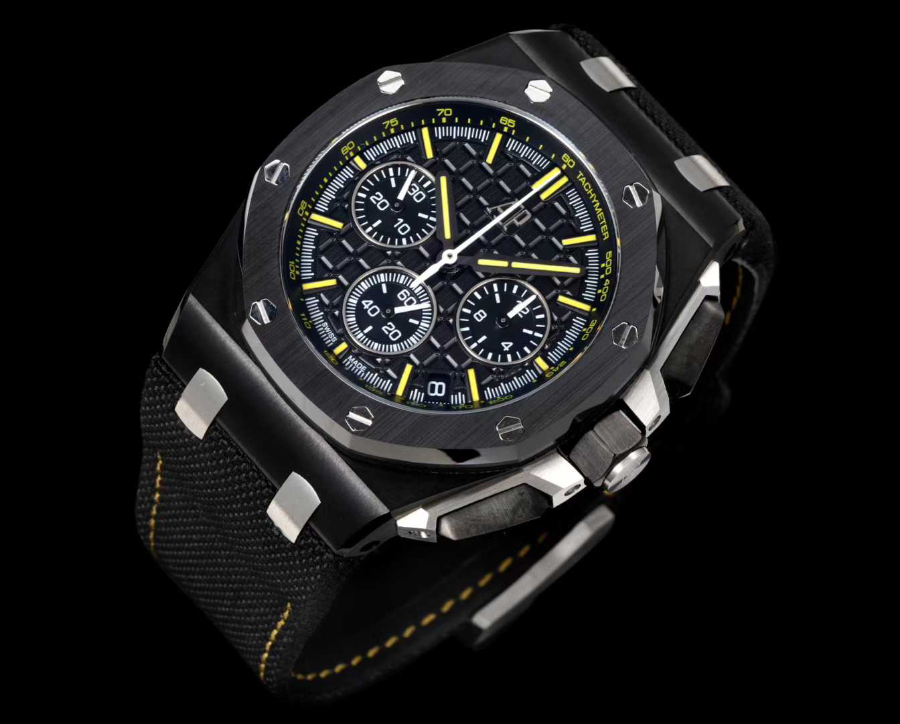 Audemars Piguet Royal Oak Offshore Chronograph 43mm Titanium 오데마 피게 로열 오크 오프쇼어 크로노그래프 43mm 티타늄 올블랙다이얼 4
