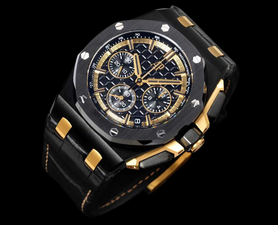 Audemars Piguet Royal Oak Offshore Chronograph 43mm Titanium 오데마 피게 로열 오크 오프쇼어 크로노그래프 43mm 티타늄 블랙골드다이얼 4