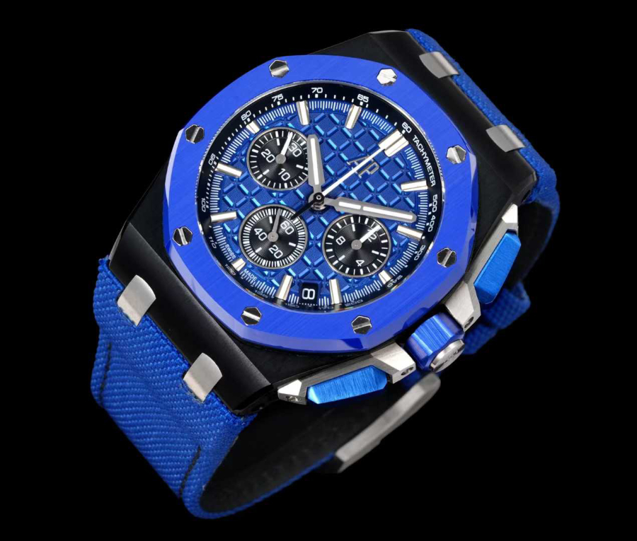 Audemars Piguet Royal Oak Offshore Chronograph 43mm Titanium 오데마 피게 로열 오크 오프쇼어 크로노그래프 43mm 티타늄 올블루다이얼 4