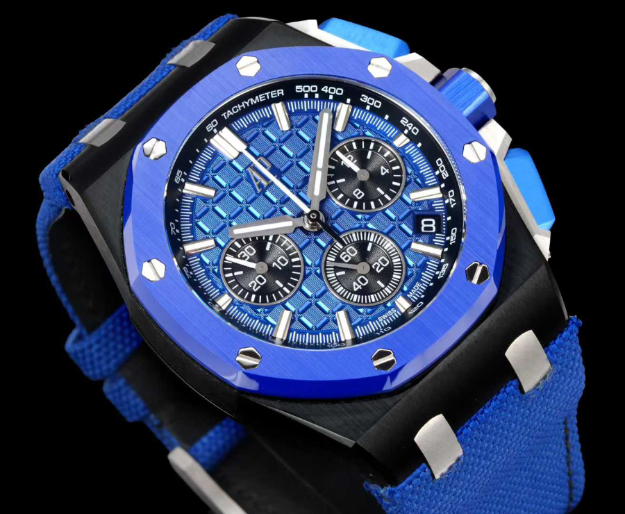 Audemars Piguet Royal Oak Offshore Chronograph 43mm Titanium 오데마 피게 로열 오크 오프쇼어 크로노그래프 43mm 티타늄 올블루다이얼 5