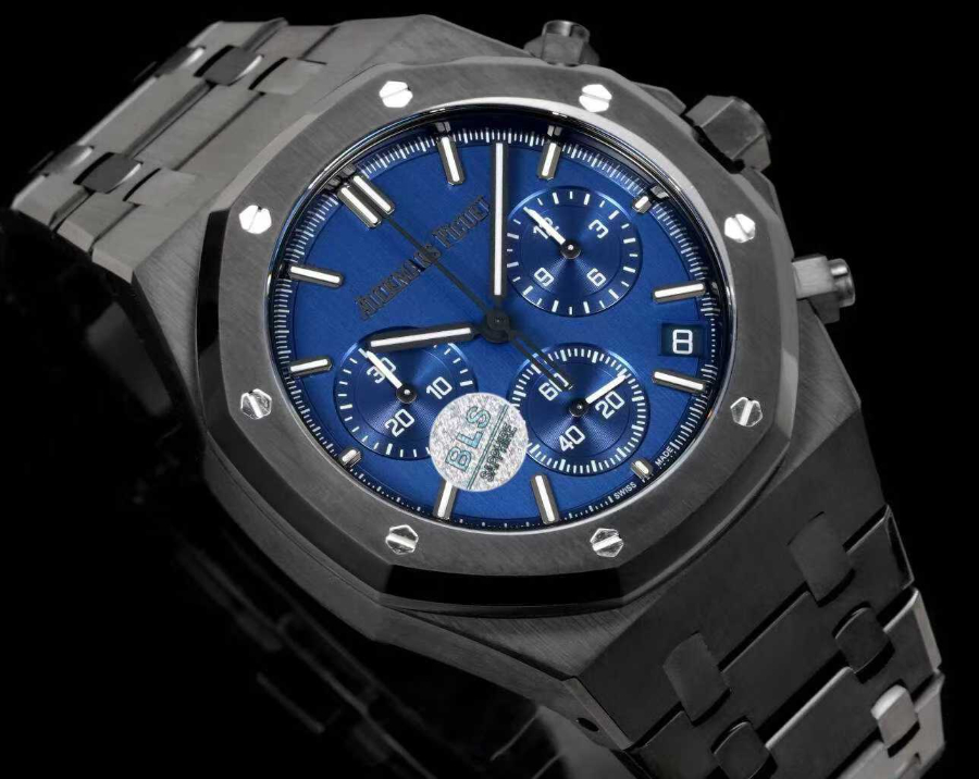 Audemars Piguet Royal Oak Chronograph 26240 Series 오데마 피게 로열 오크 크로노그래프 26240 시리즈 블랙베젤 블루다이얼 4