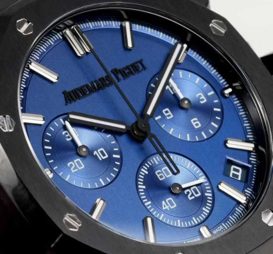 Audemars Piguet Royal Oak Chronograph 26240 Series 오데마 피게 로열 오크 크로노그래프 26240 시리즈 블랙베젤 블루다이얼 6