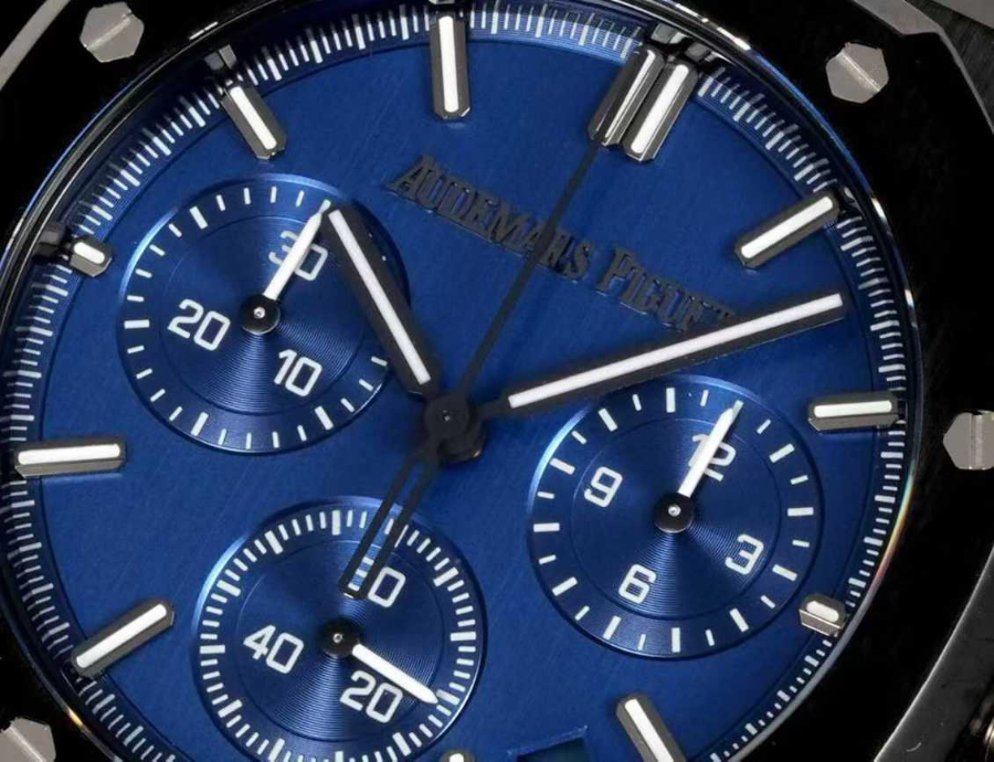 Audemars Piguet Royal Oak Chronograph 26240 Series 오데마 피게 로열 오크 크로노그래프 26240 시리즈 블랙베젤 블루다이얼 7