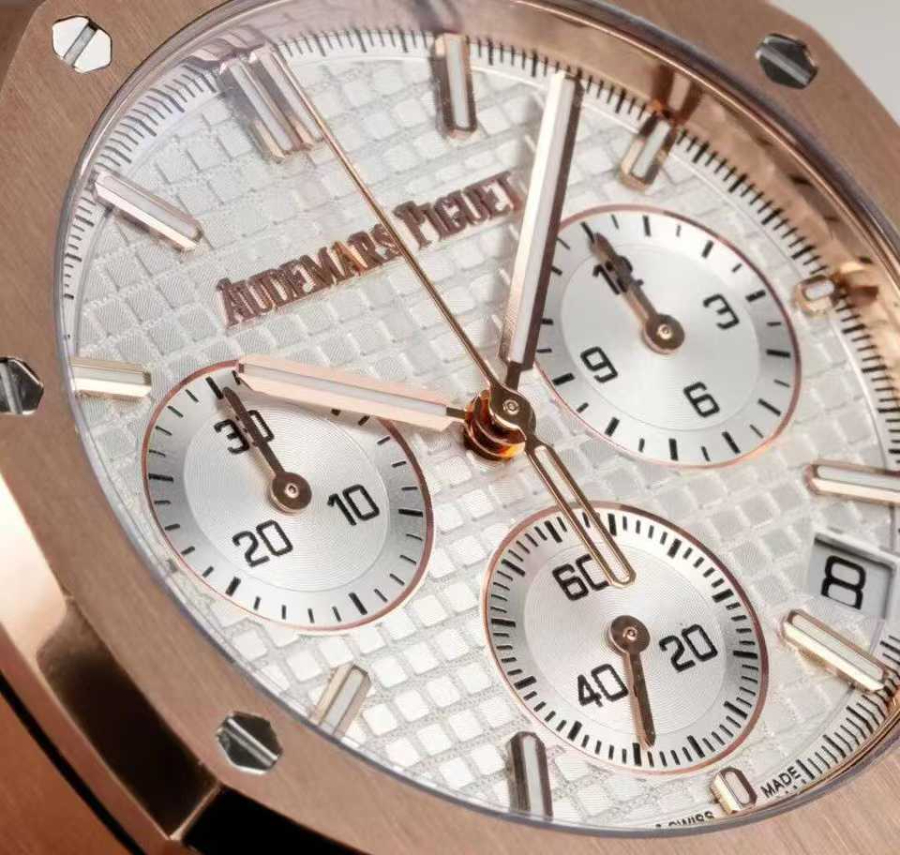 Audemars Piguet Royal Oak Chronograph 26240 Series 오데마 피게 로열 오크 크로노그래프 26240 시리즈 브론즈베젤 화이트다이얼 5