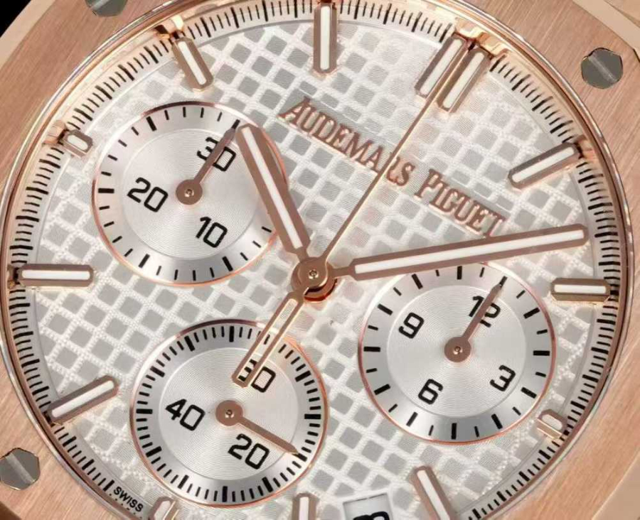 Audemars Piguet Royal Oak Chronograph 26240 Series 오데마 피게 로열 오크 크로노그래프 26240 시리즈 브론즈베젤 화이트다이얼 6
