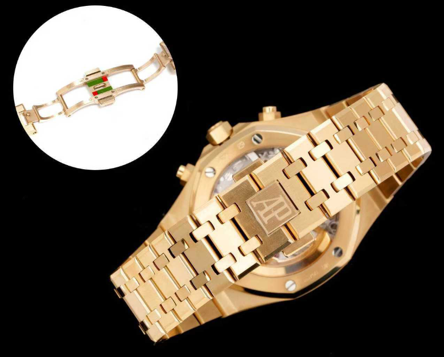 Audemars Piguet Royal Oak Chronograph 26240 Series 오데마 피게 로열 오크 크로노그래프 26240 시리즈 골드베젤 브라운다이얼 11