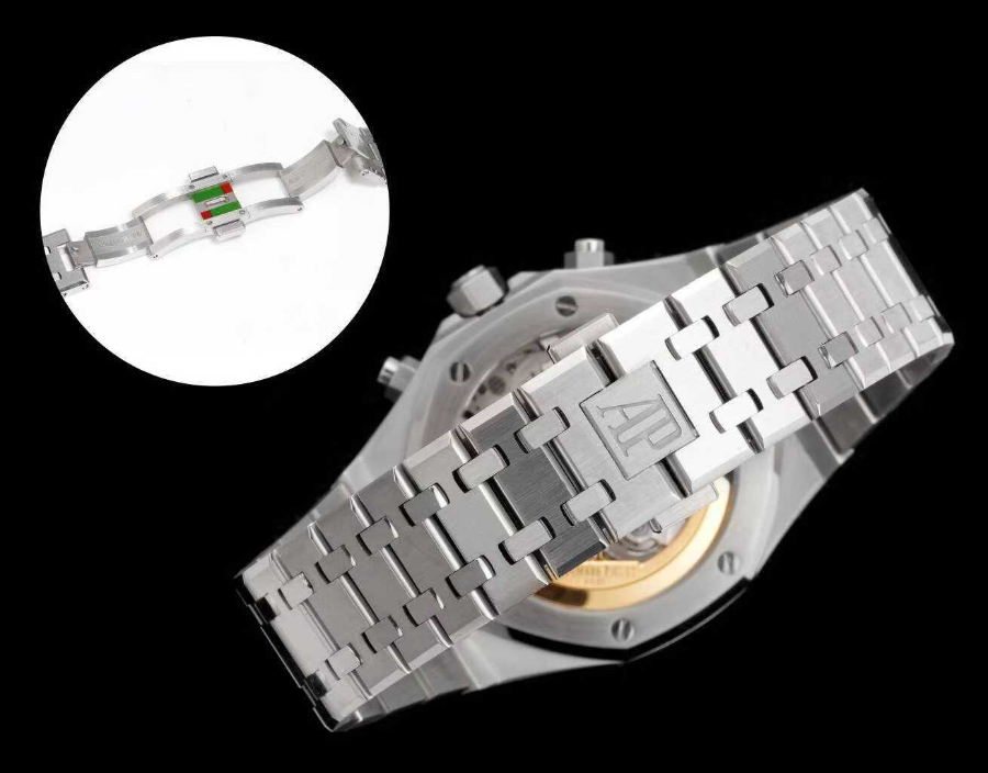 Audemars Piguet Royal Oak Chronograph 26240 Series 오데마 피게 로열 오크 크로노그래프 26240 시리즈 실버베젤 바이올렛다이얼 11