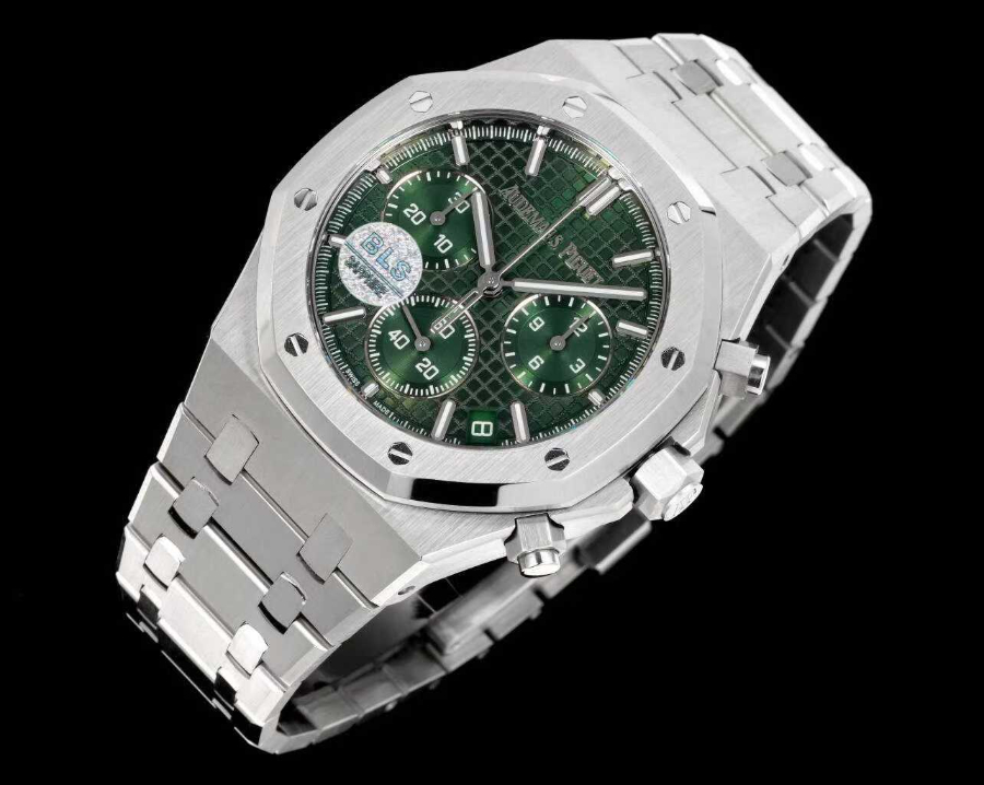 Audemars Piguet Royal Oak Chronograph 26240 Series 오데마 피게 로열 오크 크로노그래프 26240 시리즈 실버베젤 그린다이얼 5