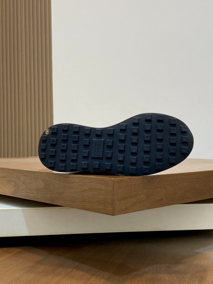 Gucci Rhyton Leather Sneakers 구찌 라이톤 가죽 스니커즈 화이트 남성 운동화 9