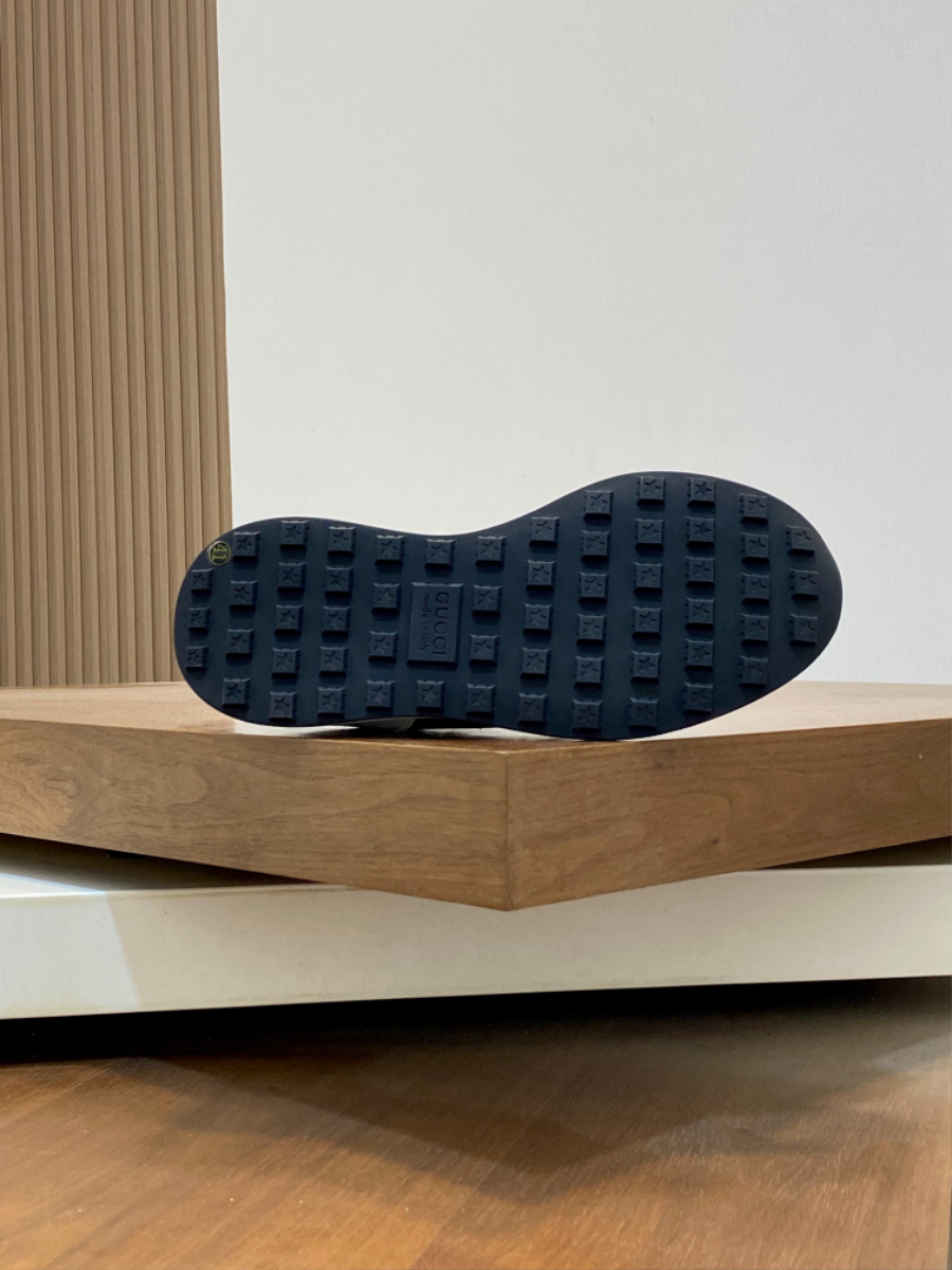 Gucci Rhyton Leather Sneakers 구찌 라이톤 가죽 남성 스니커즈 그린엣지 9