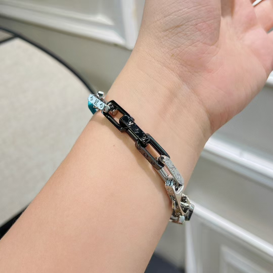 Louis Vuitton 루이비통 모노그램 체인 브레이슬릿 실버 멀티컬러 2