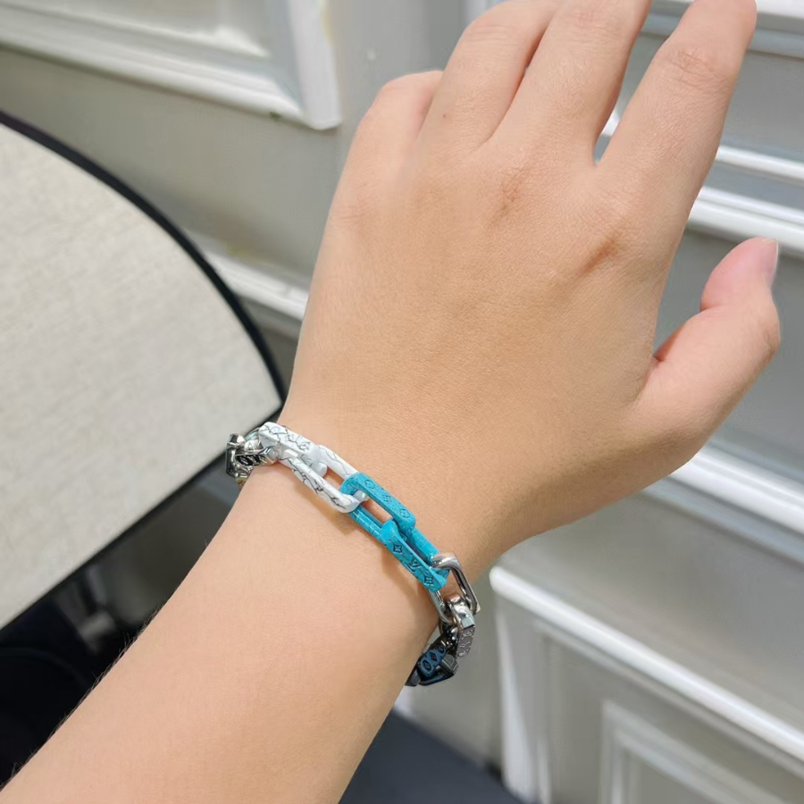 Louis Vuitton 루이비통 모노그램 체인 브레이슬릿 실버 멀티컬러 3