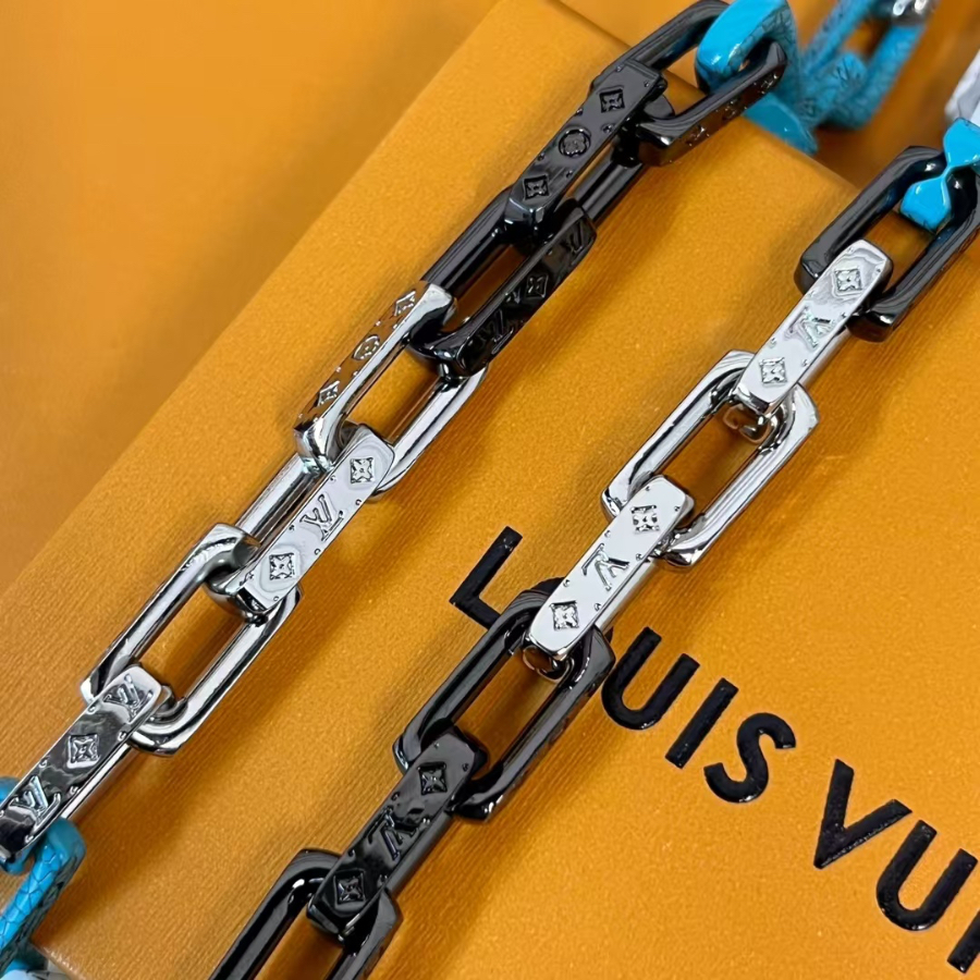 Louis Vuitton 루이비통 모노그램 체인 브레이슬릿 실버 멀티컬러 8