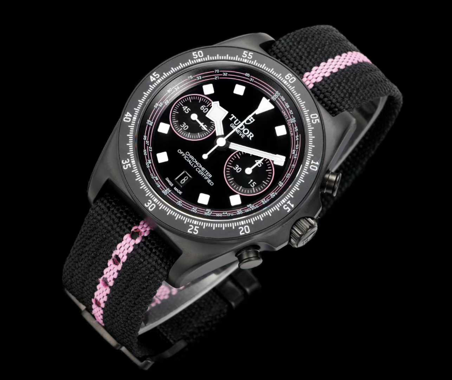 TUDOR Pelagos FXD Chronograph  튜더 펠라고스 FXD 크로노그래프 블랙 카본 케이스 핑크 3