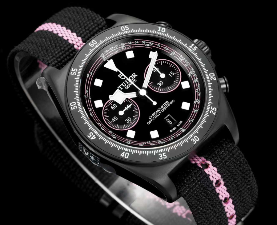 TUDOR Pelagos FXD Chronograph  튜더 펠라고스 FXD 크로노그래프 블랙 카본 케이스 핑크 4