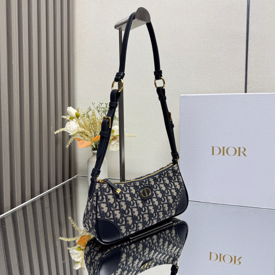 Dior 디올 Wanderlust 오블리크 미니 숄더 크로스백 블루 2398 26cm 5