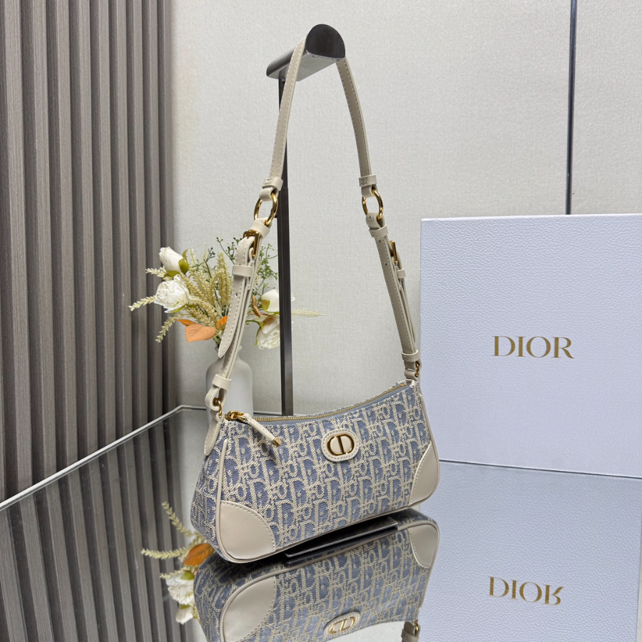 Dior 디올 Wanderlust 오블리크 미니 숄더 크로스백 그레이 2398 26cm 4