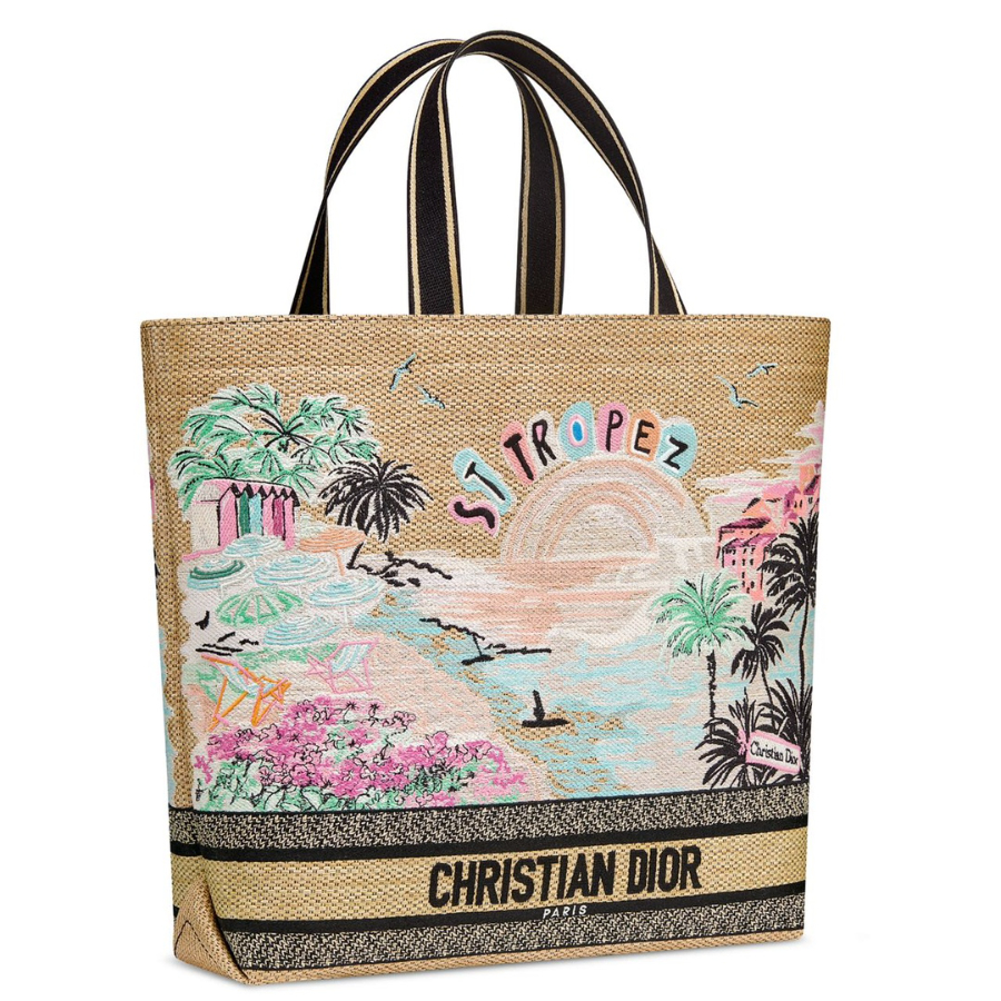 Dior 디올 Toile de Jouy 트왈드 주이 시티 북 토트백 라지 멀티컬러 1288 34cm 2