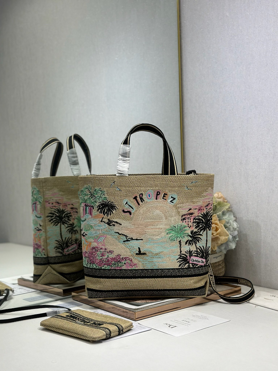 Dior 디올 Toile de Jouy 트왈드 주이 시티 북 토트백 라지 멀티컬러 1288 34cm 9