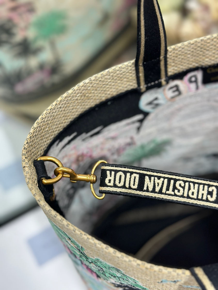 Dior 디올 Toile de Jouy 트왈드 주이 시티 북 토트백 라지 멀티컬러 1288 34cm 13