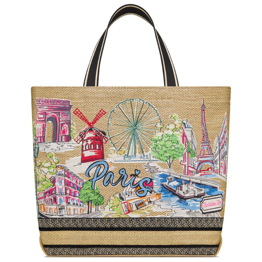 Dior 디올 Toile de Jouy 트왈드 주이 시티 북 토트백 라지 멀티컬러 1288 34cm 3